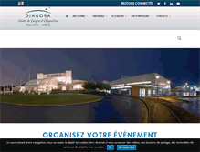 Tablet Screenshot of diagora-congres.com